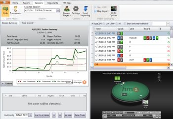 Holdem Manager 2 Sessions Tab