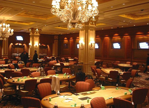 Η αίθουσα πόκερ του Venetian καζίνο στο Λας Βέγκας